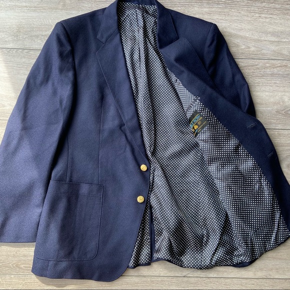 Vintage Union Made Thomas Jeffery Savile Row Pure Wool Blazer - Picture 7 of 16